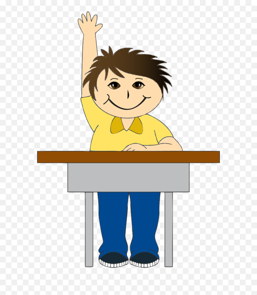 Boy Sitting In Desk Clipart - Clipart Child Sitting By A Desk Emoji,Desk Clipart