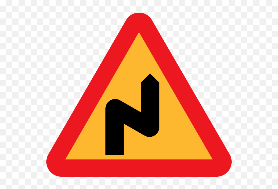 Zig Zag Road Sign Clip Art At Clkercom - Vector Clip Art Zigzag Sign Emoji,Zigzag Png