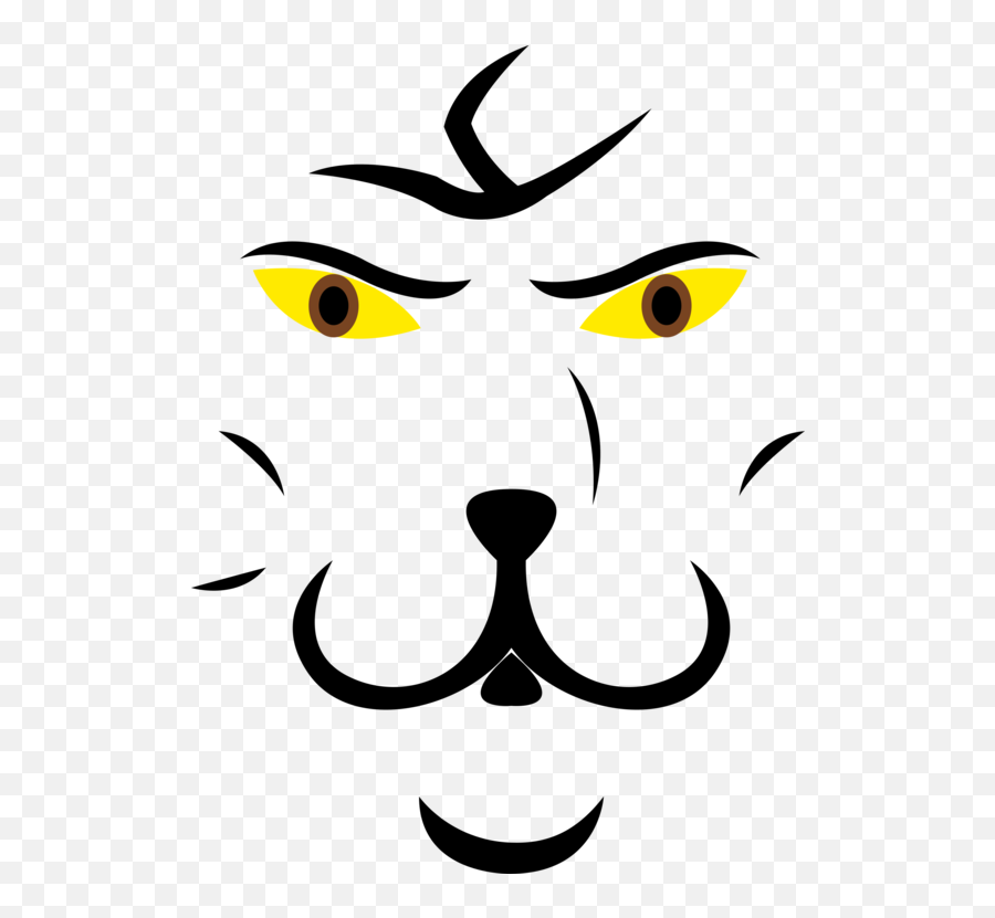 Line Artheadart Png Clipart - Royalty Free Svg Png Happy Emoji,Cougar Clipart