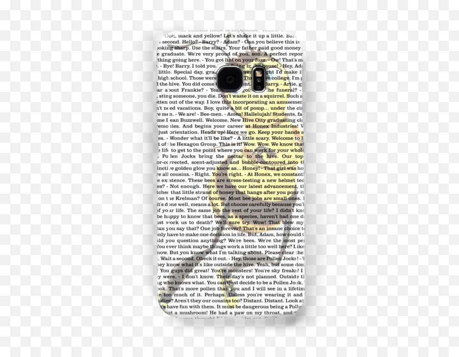 Bee Movie Script Phone Case Hd Png - Smartphone Emoji,Bee Movie Png