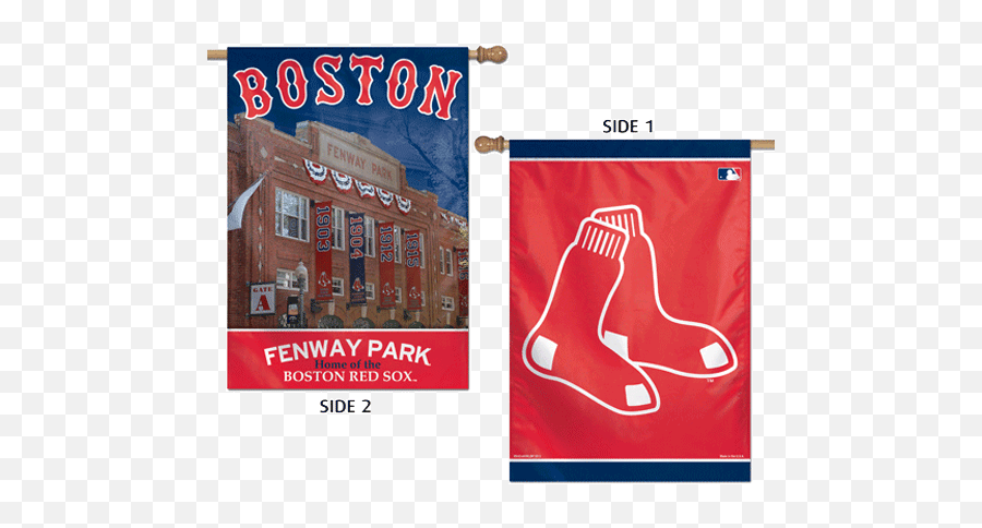 Boston Red Sox 2 - Sided Banner Boston Red Sox Emoji,Fenway Park Logo