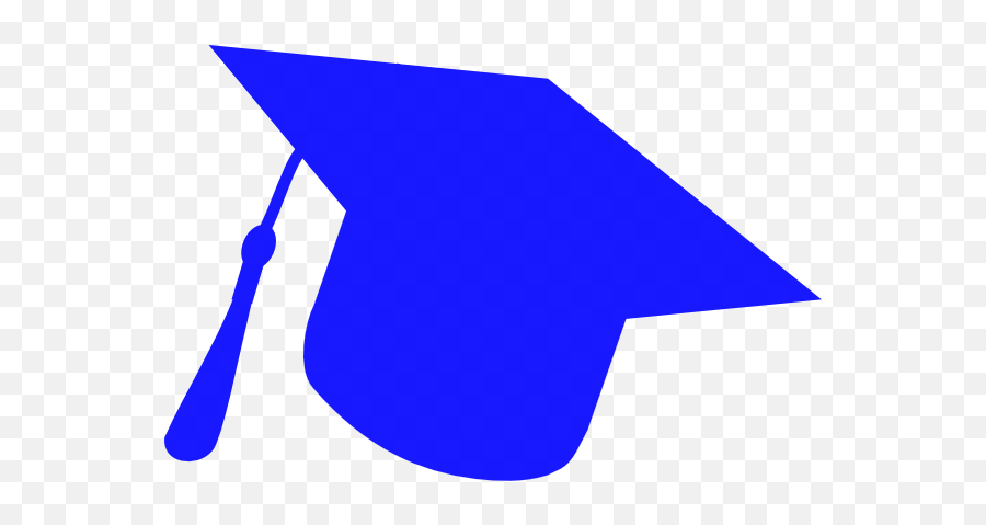 Graduation Hat Silhouette Blue Clip Art At Clkercom Emoji,Graduation Cap Clipart Transparent