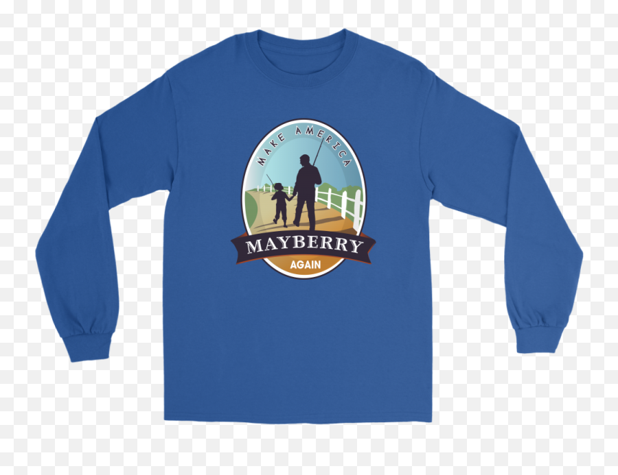 Make America Mayberry Again White Picket Fence Longsleeve Emoji,White Picket Fence Png