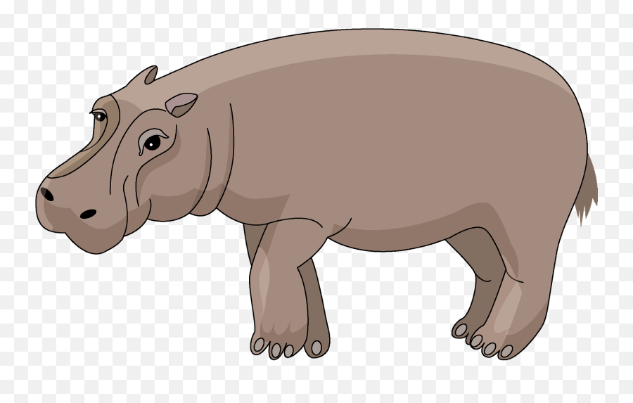 Hippo Clipart - Hippo Clipart Emoji,Hippo Clipart