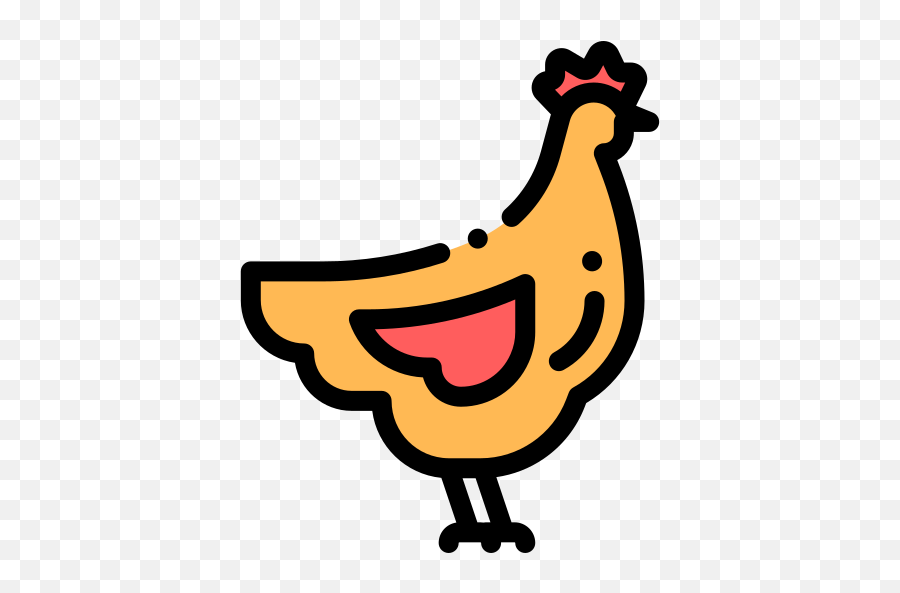 Chicken - Free Animals Icons Emoji,Cute Chicken Clipart