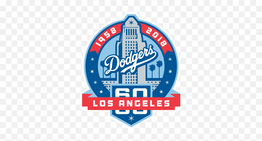 Dodgers Unveil 60th Anniversary Logo - Los Angeles Dodgers 60th Anniversary Logo Emoji,Dodgers Logo
