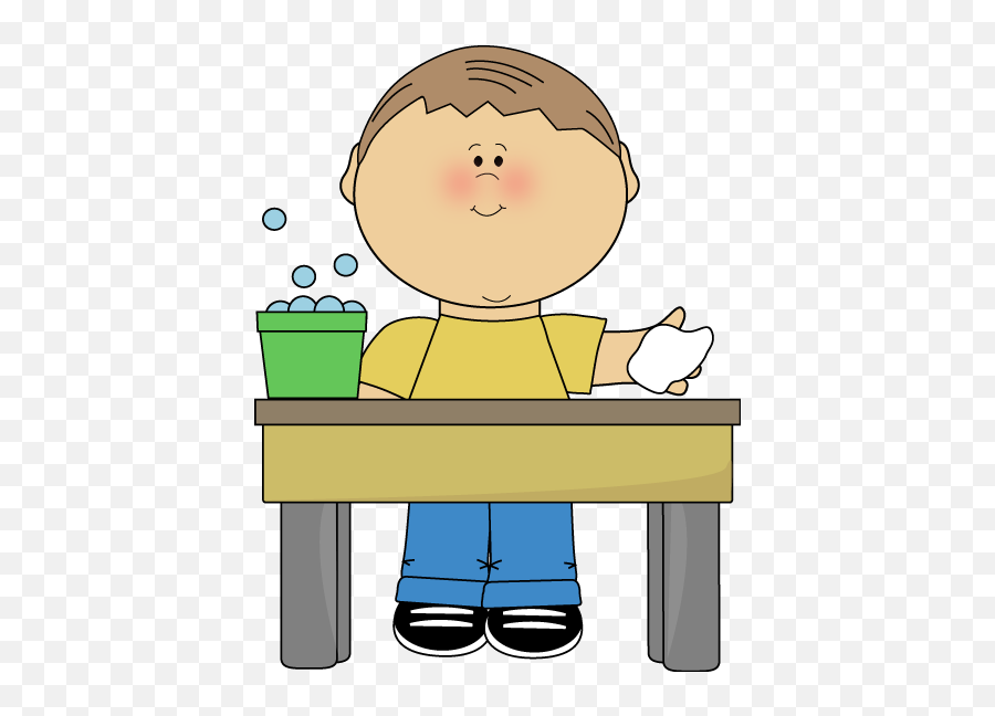 Boy Classroom Table Washer Clip Art - Happy Emoji,Classroom Clipart