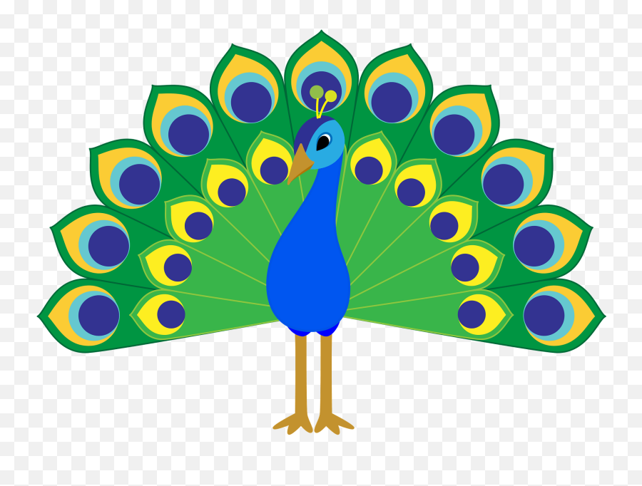 Peacock Clipart - Decorative Emoji,Peacock Clipart