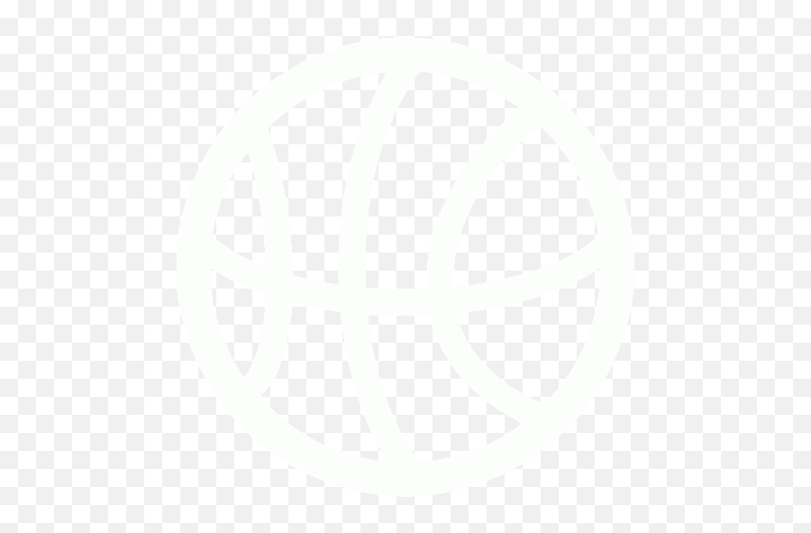 White Basketball Icon - White Basketball Logo Png Emoji,Basketball Png
