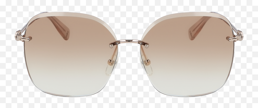 Sunglasses Fall - Winter 2020 Collection Rose Gold 55065lum724 Longchamp Us Rimless Emoji,Pixel Sunglasses Png