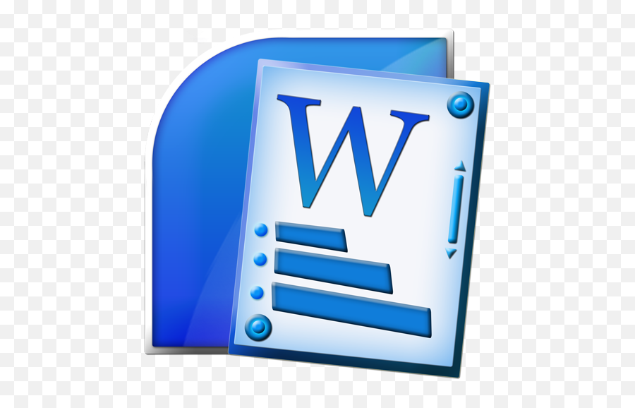 Microsoft Word Icon Png - Microsoft Word Icon 3d Emoji,Microsoft Word Logo