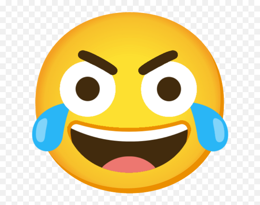 Open Eyed Laughing Crying Emoji - Happy,Crying Emoji Png