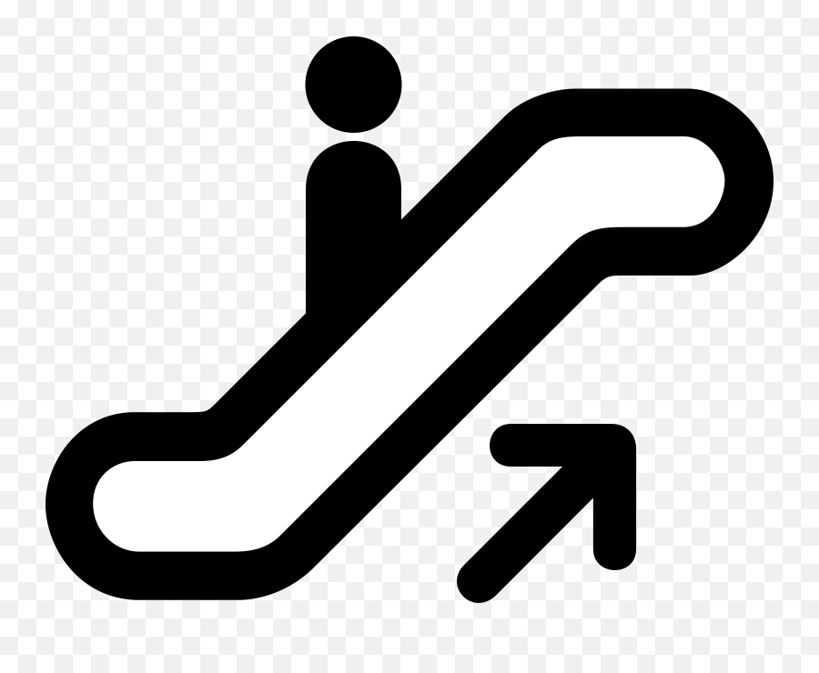 Escalator Sign No Symbol Computer Icons - Escalator Icon Emoji,No Symbol Transparent