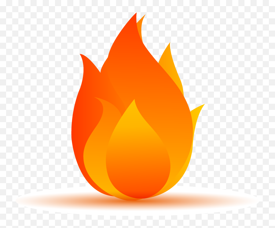 Flame Fire - Cartoon Transparent Background Fire Transparent Background Fire Cartoon Emoji,Flames Transparent Background