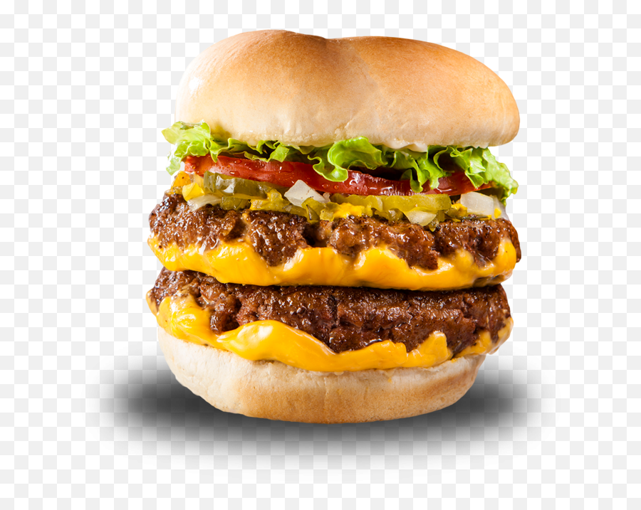 Bacon Cheeseburger Png - Double Fat Cheese Fatburger Emoji,Cheeseburger Png