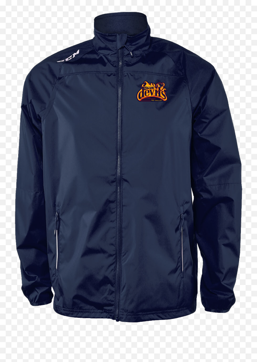 Blue Devils Ccm Premium Skate Suit Team Jackets Navy With Embroidered Blue Devils Logo - Jacket Emoji,Devils Logo