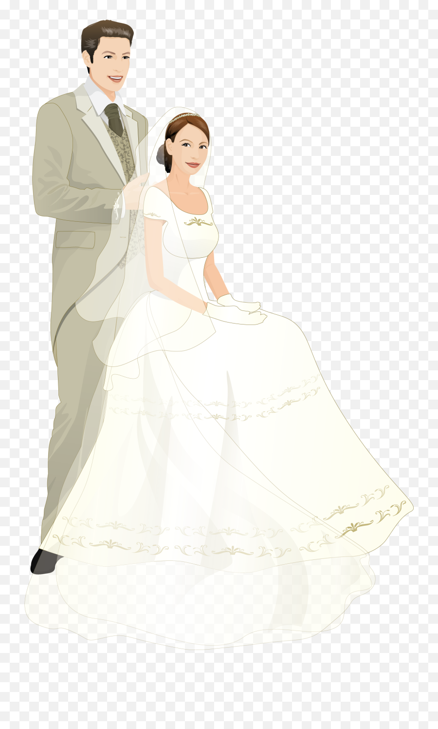 Wedding Dress Clipart Png - Wedding Illustration Wedding Emoji,Wedding Dress Clipart