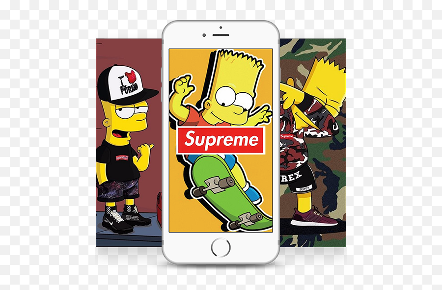 About Bart X Supreme Wallpapers Hd Google Play Version - Supreme Box Emoji,Skateboarding Logo Wallpapers