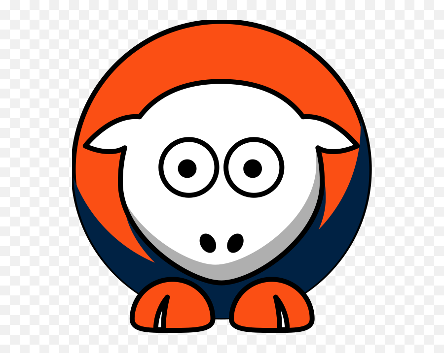 Sheep 3 Toned Denver Broncos Team Emoji,Denver Bronco Clipart