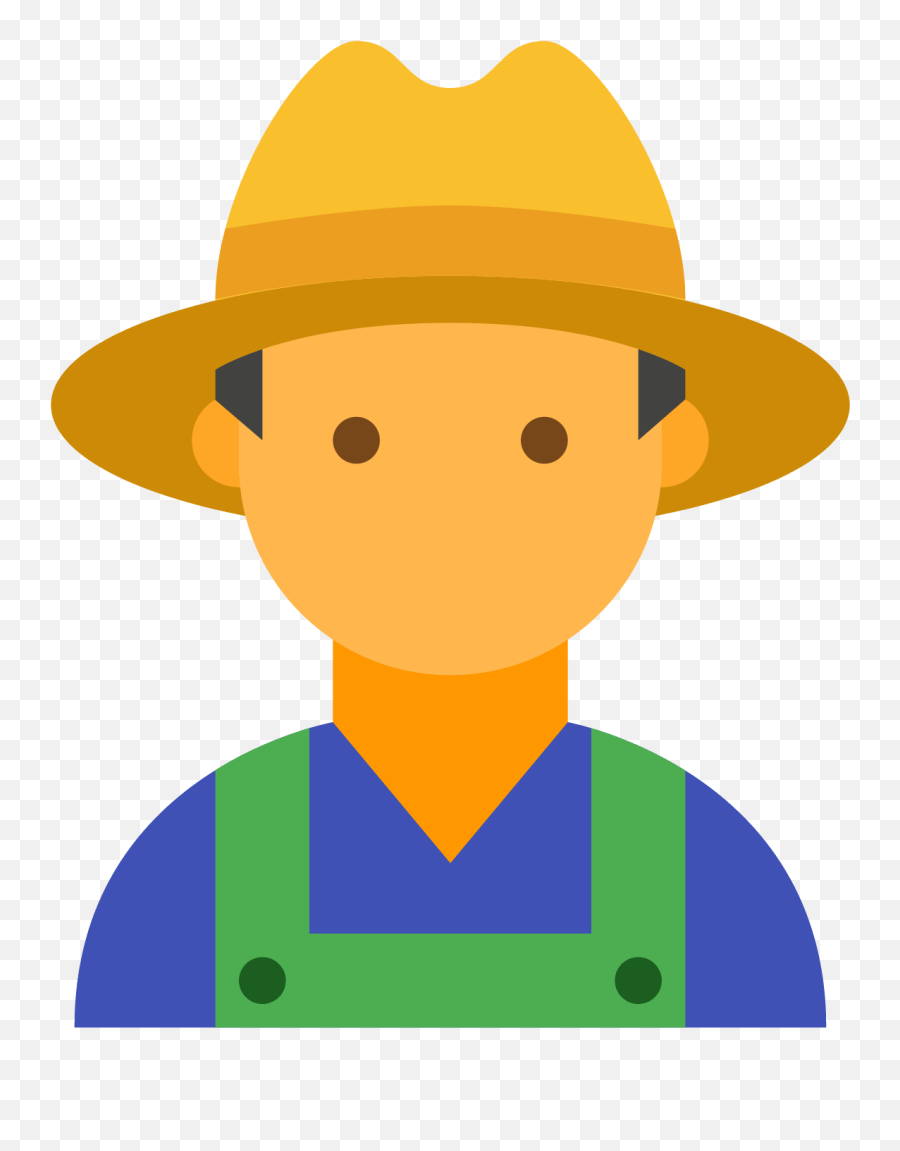 Transparent Farmer Clipart - Transparent Farmer Cartoon Png Emoji,Farmer Clipart