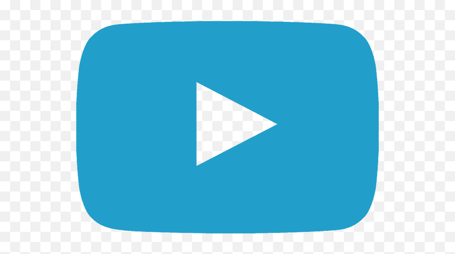 Transparent Youtube Play Logo - Youtube Icon Blue Png Full Blue Youtube Logo Png Emoji,Youtube Logo