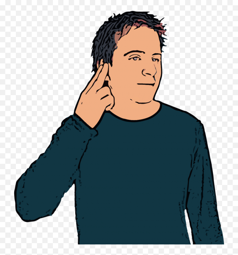 British Sign Language Deaf - Clip Art Library Emoji,Body Language Clipart