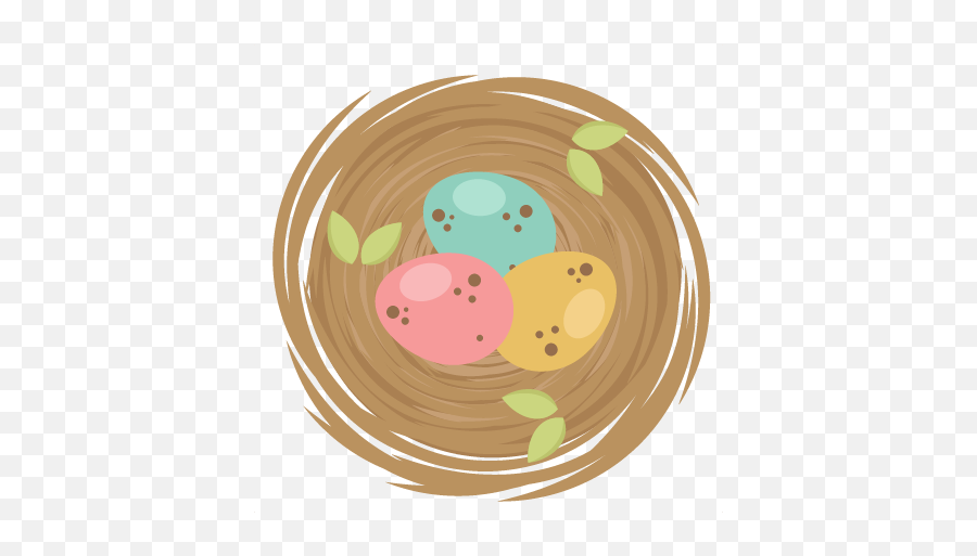 Cute Bird Nest Clip Art - Cute Bird Nest Clip Art Emoji,Nest Clipart