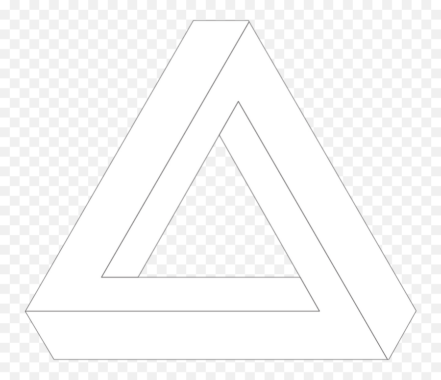 Penrose Triangle Clipart Free Download Transparent Png - Triangulo Ilusao De Ótica Emoji,Triangle Clipart