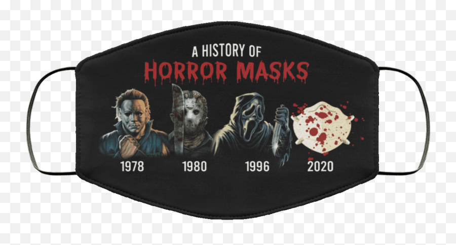 A History Of Horror Masks Michael Jason Funny Horror Movie Washable Reusable Custom - Cloth Face Mask Cover Emoji,Black Metal Logo Meme