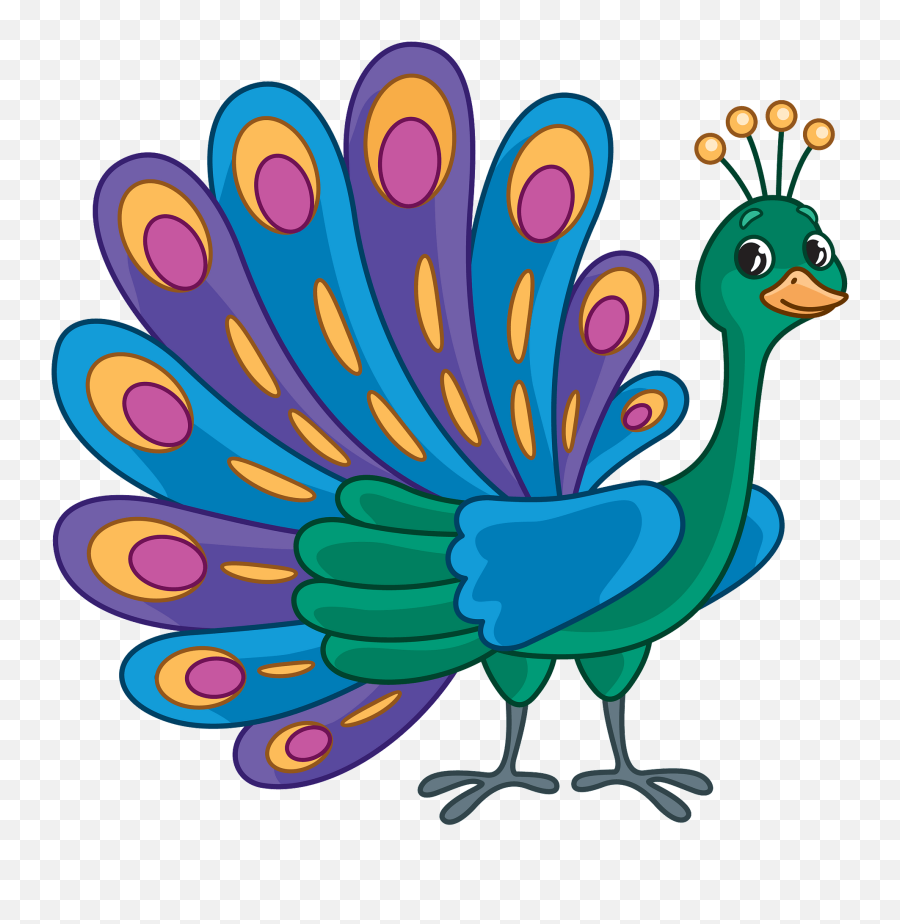 Peacock Clipart - Clipart Images Of Peacock Emoji,Peacock Clipart