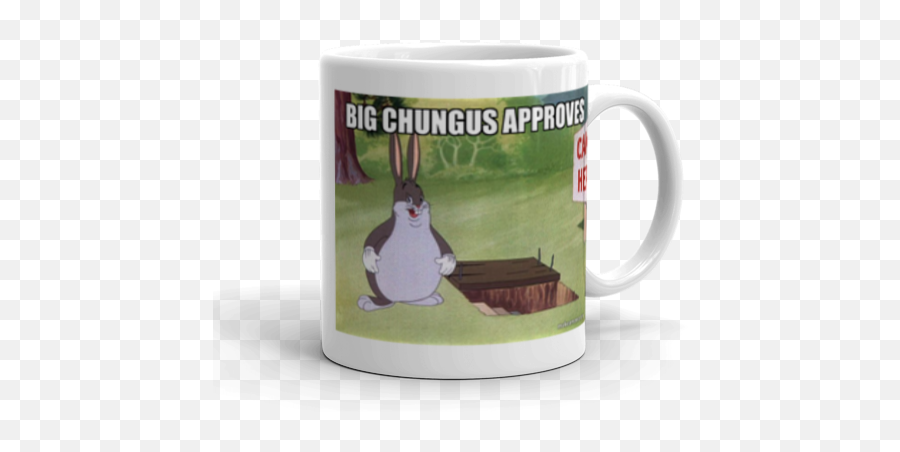 Big Chungus Approves - Magic Mug Emoji,Big Chungus Png