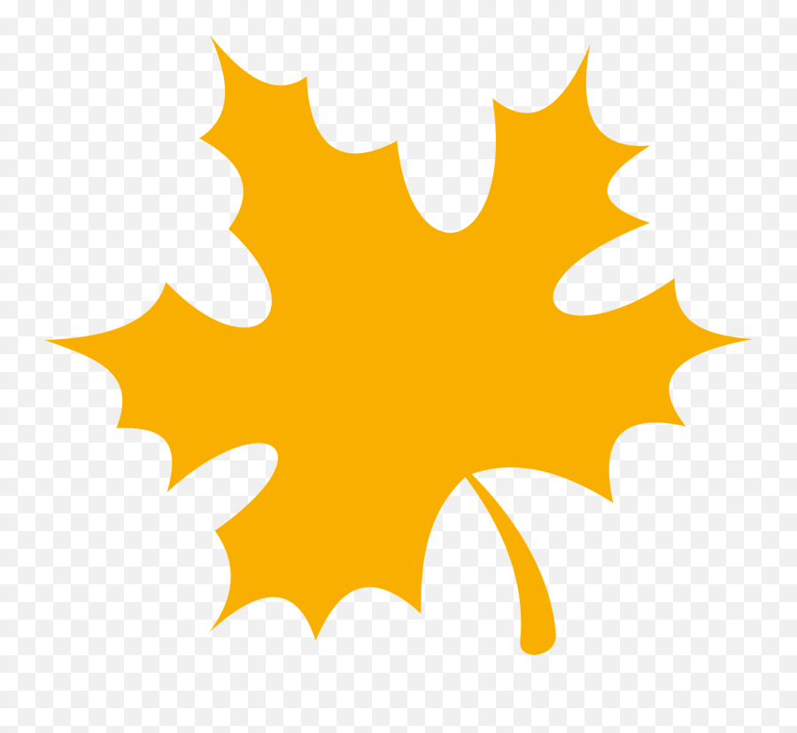Yellow Maple Leaf Clipart - Language Emoji,Maple Leaf Clipart