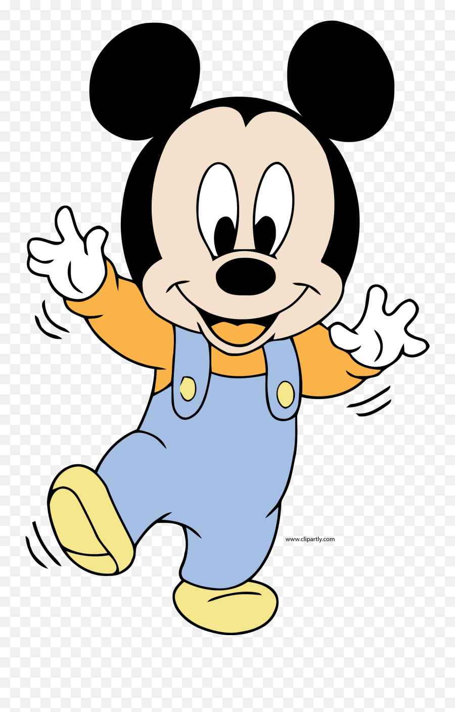 Disney Baby Mickey Balance Clipart Png - Baby Mickey Mouse Cartoon Drawing Emoji,Mickey Png