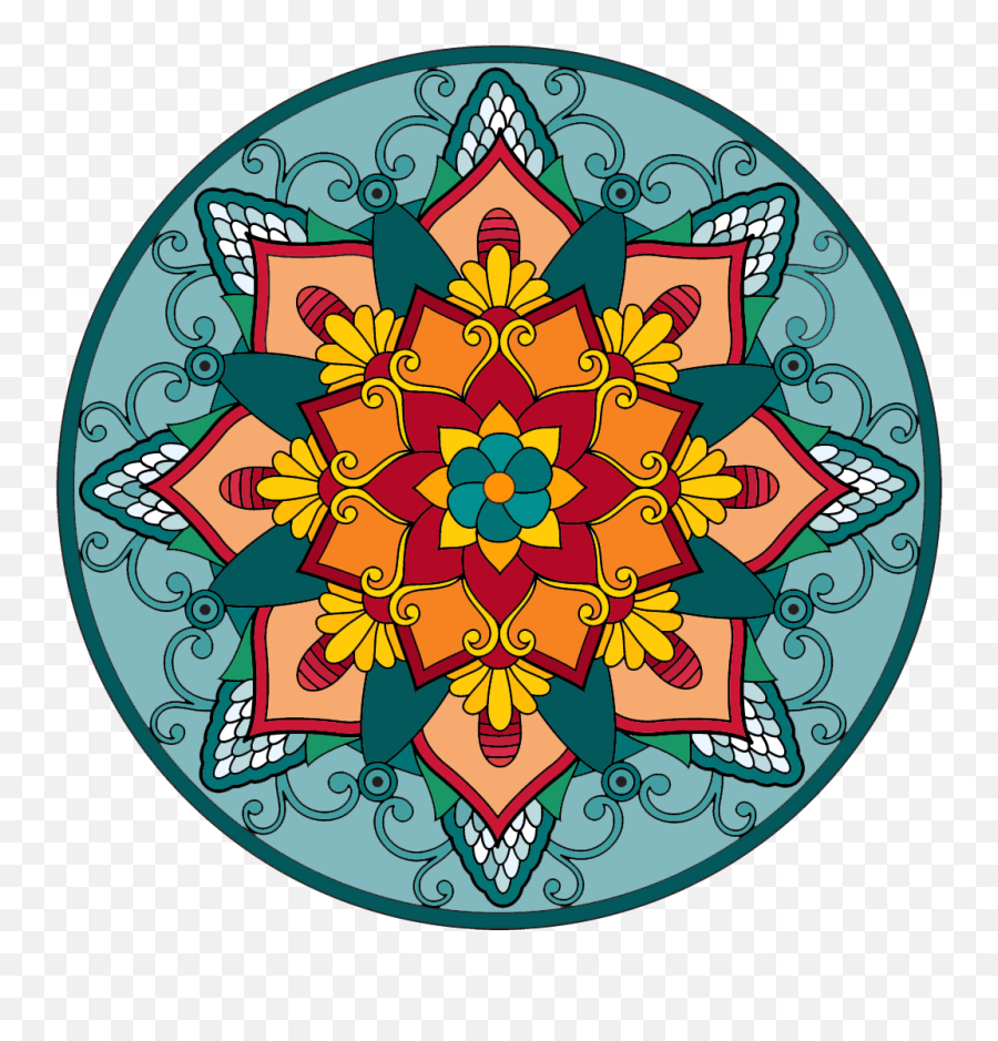 Mandala Coloring Pages - Mandala Clipart Emoji,Mandala Clipart