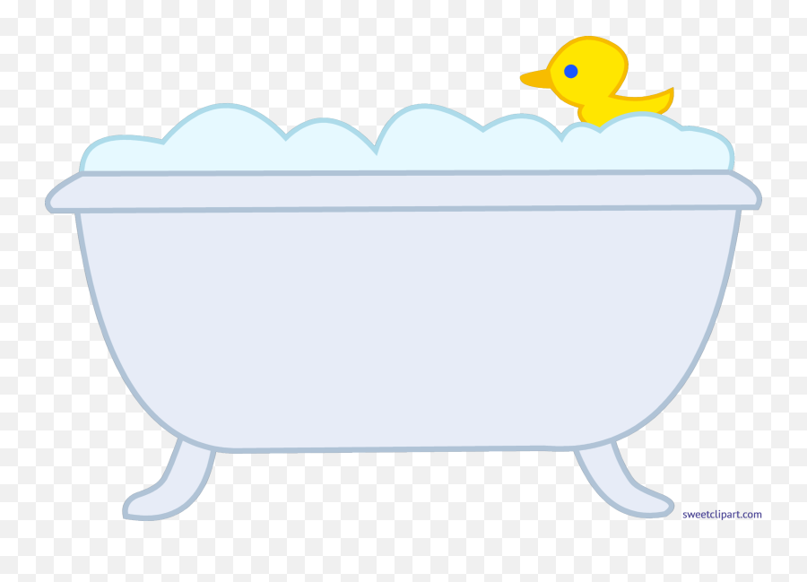 Clipart Bathroom Baby Tub Clipart Bathroom Baby Tub - Clip Art Black And White Bath Tub Emoji,Bathtub Png