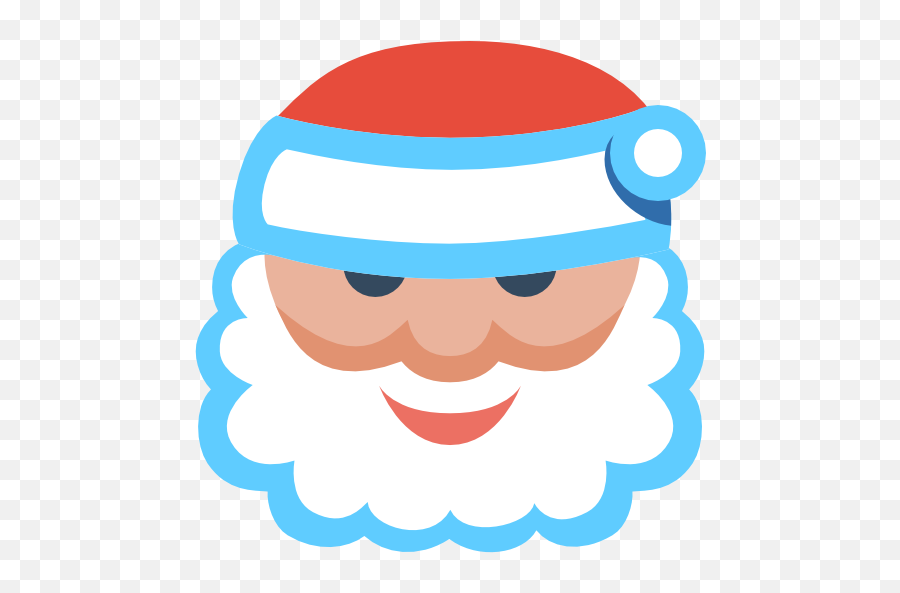 Christmas Santa Face Png Image - Santa Face Icon Png Emoji,Santa Face Clipart
