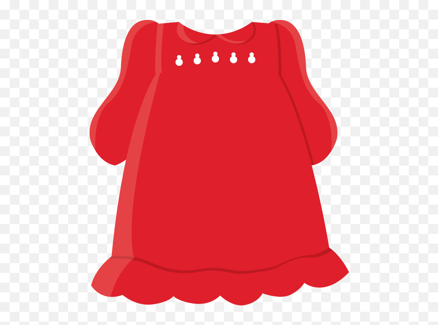 Dress Up Dolls Doll Clothes Clip Art Blouse Dresses - Red Dress Long Sleeve For Kids Clipart Emoji,Transparent Clothes