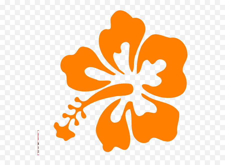 Download 28 Collection Of Orange Hawaiian Flower Clipart - Hibiscus Clip Art Emoji,Orange Clipart