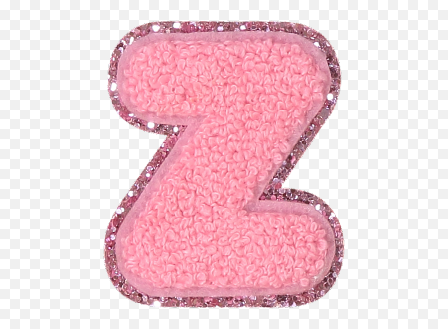 Pink Glitter Letter Patches - Girly Emoji,Pink Glitter Png