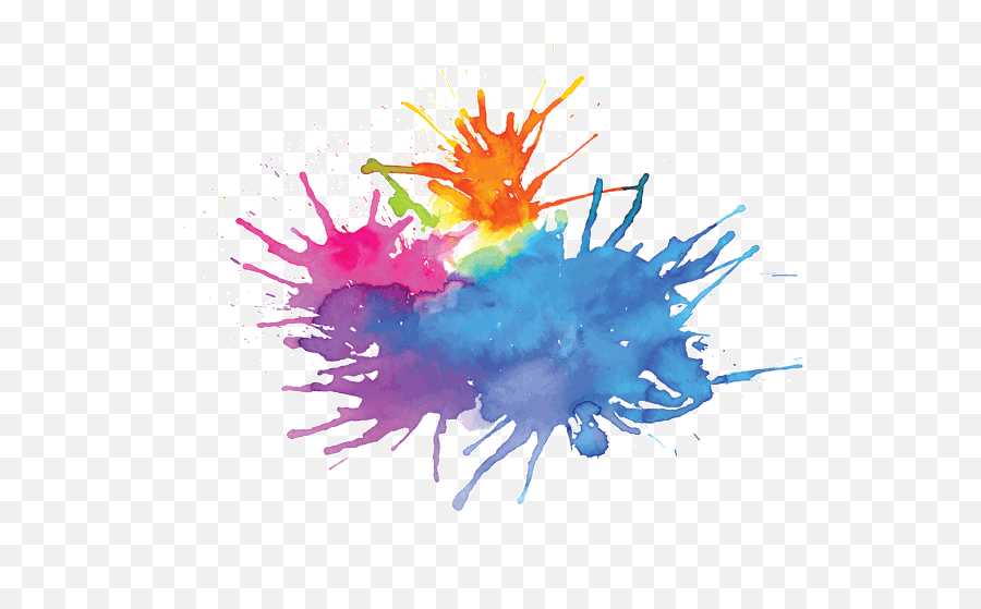 Splatter Png Images U2013 The Art In Splatter Png Only - Vector Color Water Splash Emoji,Paint Splatters Png