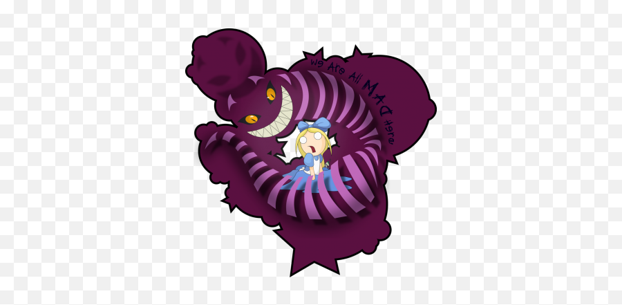 Download Cheshire Cat Alice Cartoons In - Cheshire Cat Emoji,Cheshire Cat Png