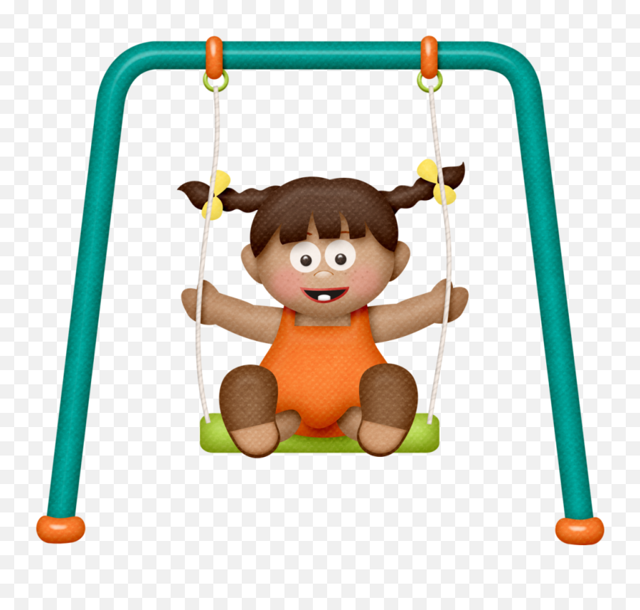 Swinggirl1dpng Playground Clipart Boy Beach Theme Preschool - Transparent Swing Clipart Png Emoji,Playground Clipart