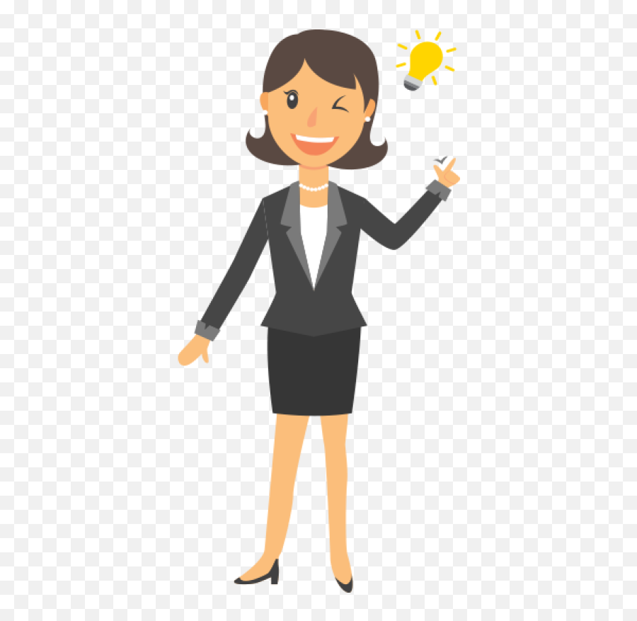 Business Woman Cartoon Png Clipart - Business Woman Png Cartoon Emoji,Business Woman Png