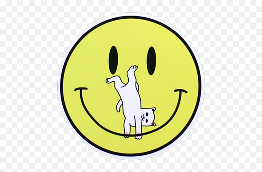 Ripndip Smile Face Nermal Sticker - Ripndip Happy Face Sticker Emoji,Ripndip Logo