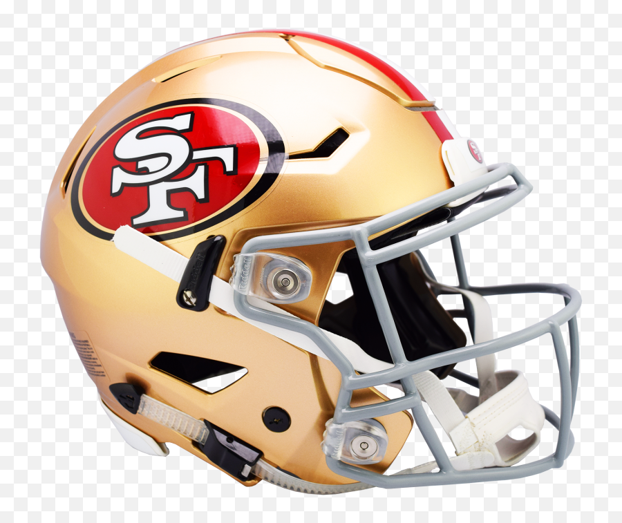 49ers Speedflex Helmet Sports Memorabilia - 49ers Football Helmet Emoji,49er Logo Images