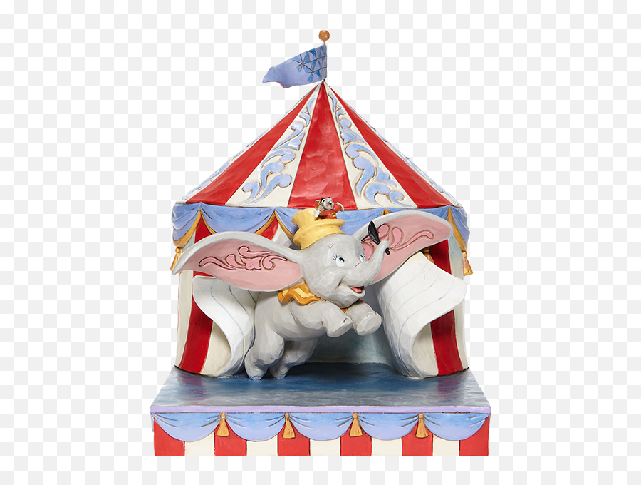 Dumbo Flying Out Of Tent Scene Figurine - Dumbo Jim Shore Emoji,Dumbo Png