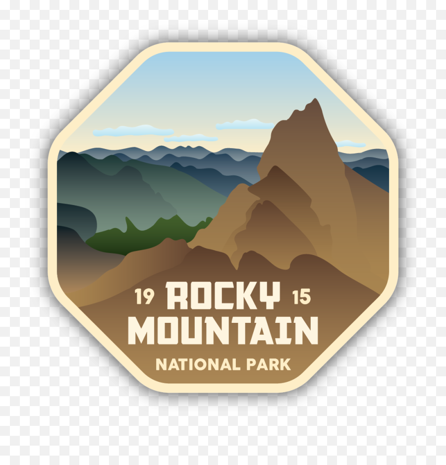 Rocky Mountain National Park Sticker - Language Emoji,Rocky Mountains Clipart