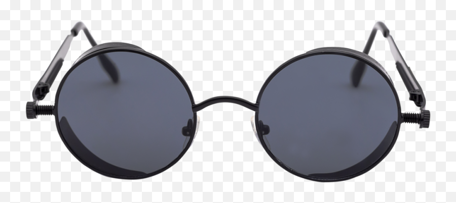 Migos Men Black Round Sunglasses - Unisex Emoji,Sunglasses Transparent