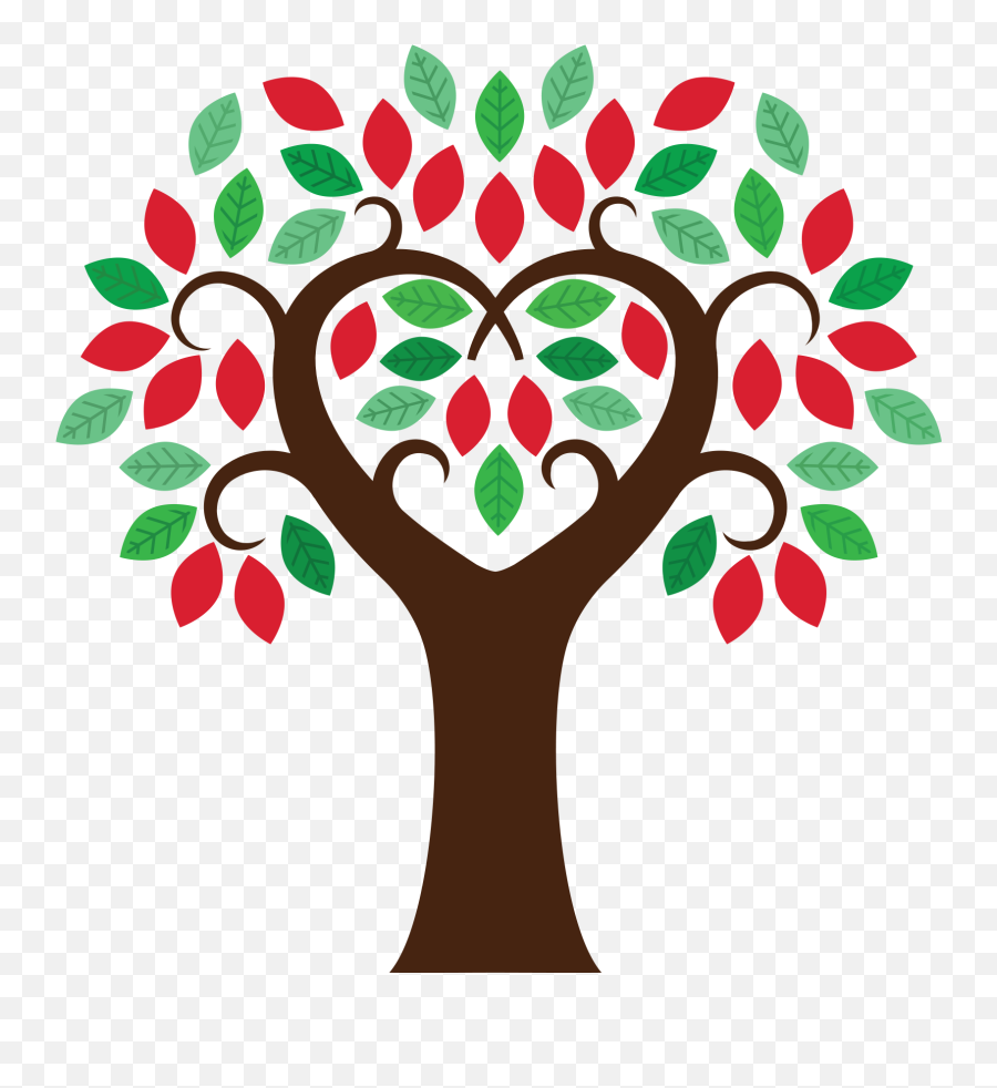 Ancestry Heart Shaped Family Tree - Heart Shape Family Tree Template Emoji,Family Tree Clipart