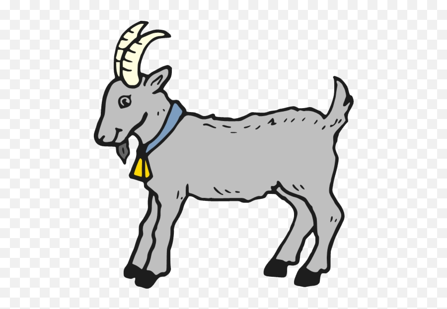 Goat Clipart Black And White Emoji,Goat Transparent Background